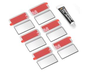 Tonitrui Loquet Magnétique pour Porte d'Armoire, Lot de 6 Aimants de 0,2 cm pour Armoire, Penderie, Volet, Tiroir, Fermeture d'Armoire
