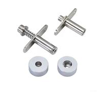 TONIXY 1 paire de charnières pivotantes, pour séparateur de pièce, raccord rotatif à 360 degrés, pivot dissimulé avec ressort, métal, argent, pour panneaux de 22 mm d'épaisseur, maison, bureau, vente