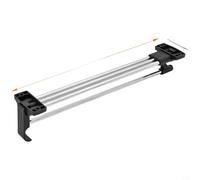 TONIXY Cintre télescopique, porte-vêtements rétractable, organiseur de garde-robe, design peu encombrant, glissière à roulement à billes en acier lisse, 35 cm, fer et alliage d'aluminium, montage sur
