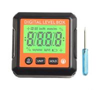 TONIXY Compteur d'angle numérique avec base magnétique, rapporteur électronique inclinomètre pour le travail du bois, mode absolu relatif commutable, verrouillage des données (A)