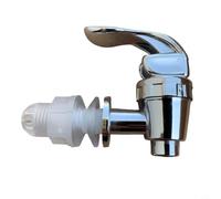 TONIXY Distributeur de robinet de bouteille de vin en plastique argenté de 12 mm pour réservoir d'eau ou récipient de boisson, versement contrôlé fluide, facile à installer pour intérieur et extérieur