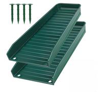 TONIXY Gouttière de pluie en PVC pour extension de bloc anti-éclaboussures avec séparateur de débit d'eau intégré pour drainage du toit et sécurité des fondations (vert)