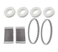 TONIXY Kit de 8 pièces de rechange pour nettoyeur de piscine Dolphin avec 4 roues en mousse, 2 courroies, 2 brosses compatibles avec Triton Plus M200 C3 pour C4 Edge pour PROWLER 820 830