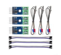 TONIXY Lot de 3 modules MAX6675 avec capteur de température thermocouple de type K CC 3-5 V pour signal numérique spi pour Arduino pour projets Raspberry Pi -20 à 1024C
