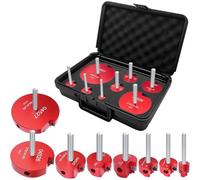 TONIXY Lot de 8 alésoirs en plastique PPR en alliage dur avec inserts de coupe en carbure pour raccords en PVC CPVC ABS compatibles avec perceuses de 1,27 cm