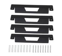 TONIXY Petits supports de montage en métal pour ToughBuilt pour Stacktech, kit de montage de boîte à outils en fer robuste, matériel de rangement noir pour atelier, mur, véhicule, garage (lot de 2 ou