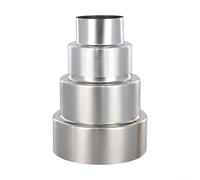 TONIXY Réducteur de tuyau de poêle en acier inoxydable - Adaptateur de conduit de cheminée pour poêle à bois - Pour chauffage de poêle à bois (Ø 120 mm/Ø 60 mm)