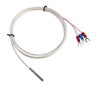 TONIXY Sonde de capteur de température Pt100 en acier inoxydable 304 thermistance avec 3 fils, précision de -50 à 450 °C pour essai industriel d'immersion dans l'eau (1,5 mètre)
