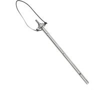TONIXY Tige d'extension de tarière à glace de 40 cm en alliage d'aluminium antidérapante pour perceuse de pêche sur glace Connexion sécurisée Argenté 20 mm