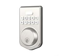TONIXY Verrou électronique à mot de passe, serrure de porte à empreintes digitales pour portes en bois, entrée sans vec double authentification, installation facile, alliage d'aluminium pour (B)