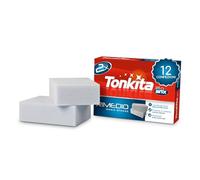 TONKITA | 24 Remède Éponge Levier Taches, 24 éponges Magiques pour Nettoyer Le Mur, Les Empreintes et Les Signes, la Gomme Magique pour Les Surfaces ménagères Extra nettoyantes - 12 Paquets