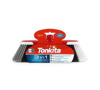 TONKITA | Balai 3 en 1 B-injection sans poignée, balai pour intérieur avec 3 types de poils pour recueillir tout type de saleté, balai avec fibres recy s, adapté à tout type de sol - Fabriqué en