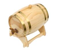 Tonneau à vin horizontal en bois de pin de 5 l avec robinet et socle en bois, petit fût à vin en bois pour whisky, vin, spiritueux, spiritueux