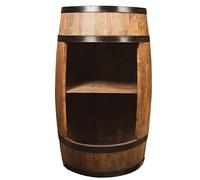 Tonneau En Bois Decoration - Armoire Bar Meuble Rangement Bouteille Alcool - Casier à Vin,Whisky, Bière et Boissons Pour Salon - Organisateur d'Armoires d'Alcool - 80 cm De Haut (Wenge)