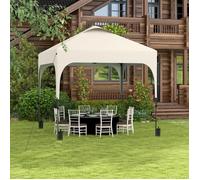 Tonnelle 2,5 x 2,5 m barnum de jardin Pop-up pliant hauteur réglable Oxford anti UV50+ châssis acier sac de transport