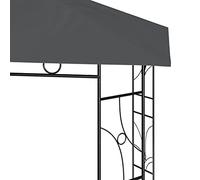 Tonnelle 3 x 3 x 2,7 m, anthracite, 160 g/m²