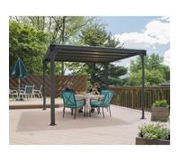 Palram – Tonnelle Milano – 9,5 m² – Gris anthracite – 703728