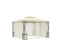 vidaXL Pavillon avec filet 300x300x265 cm Crème