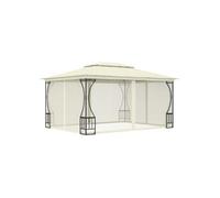 vidaXL Pavillon avec filet 300x400x265 cm Crème