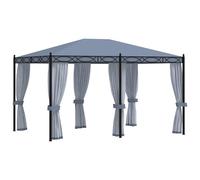vidaXL Pavillon avec moustiquaires 3x4 m Anthracite Acier