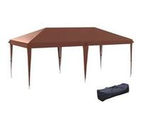Tonnelle barnum de jardin pop-up pliant 5,85L x 2,95l x 2,7H m sac inclus acier époxy oxford haute densité marron Marron G