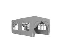 Outsunny Tonnelle de jardin extérieure 3 x 6 m, tonnelle pliante pop up, hauteur réglable, sac de transport et sacs de sable, protection UPF50+, barnum pliant pour camping, festival, patio, gris clair