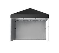 Outsunny Tonnelle de Jardin Pop-up Pliant Barnum réglable en Hauteur Protection UV 30+ 2 parois latérales - Sac de Transport Inclus - pour fête, événement Plein air - 297 x 297 x 288 cm Noir