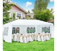 tonnelle de Jardin 3x6M giantex avec 6 murs amovibles et fenêtre sur côté, pour fête, mariage, bbq etc G