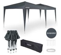 CASARIA® Tonnelle de jardin Capri 3x6m anthracite Pop-Up hydrofuge sac transport protection UV 50+ tente réception pavillon pliable