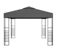 Tonnelle de jardin autoportante - vidaxl - 3x3x2.7 m - Anthracite - Toile amovible - Protection anti-UV - Imperméable