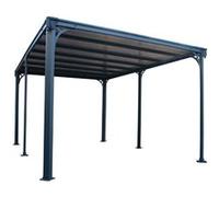 Gazebo de jardin 426x309cm gris anthracite - Palram - 704673 - milano