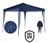 Tonnelle de jardin - Tente Pavillon Bleu Pliable 3x3m Jardin Extérieur Réception