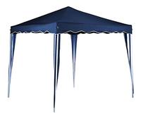 Tonnelle de Jardin Tente Pliante Auvent Pliable Imperméable Protection du Soleil UV 50+ Sac de Transport Inclus Facile à Installer Hauteur Réglable 3x3m (Bleu)
