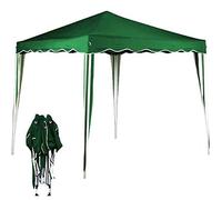 Tonnelle de Jardin Tente Pliante Auvent Pliable Imperméable Protection du Soleil UV 50+ Sac de Transport Inclus Facile à Installer Hauteur Réglable 3x3m (Vert)