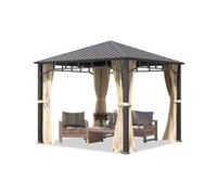 Tonnelle de jardin - TOOLPORT - Sunset Superior - 3x3 m - Champagne - Autoportante