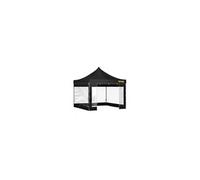 Tonnelle Etanche Tente Pop-up Jardin Pavillon 3x3 m Parois Latérales Noir