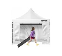 Tonnelle Imperméable 3x3 m Tente Pop-up Jardin avec Parois Latérales Pavillon Terrasse Extérieure Abri Pliable Soleil Pluie Neige