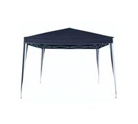 Tonnelle pliable 3 x 3 m TERRE JARDIN bleu - structure acier - toile polyester 160 g/m² - livrée avec sac de transport