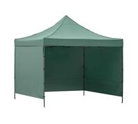 Tonnelle pliable 3x3 m imperméable réglable en hauteur avec structure en acier et 3 côtés latéraux avec sac de transport tonnelle de jardin Oxford 420d résistant aux intempéries chapiteau de fête