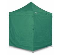 Tonnelle pliante 2x2 m ALU Standard – profil hexagonal 40 mm, bâche 450 g/m², 4 parois latérales pleines, sac à roulettes - Vert