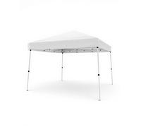 Tonnelle pliante 3x3m - Abri pop-up portable pour jardin- Sac de transport et housse 2,4x2,4m inclus，Blanc