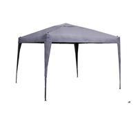 Tonnelle pliante ""Easy up"" ardoise 3x3m en aluminium traité époxy - Hespéride