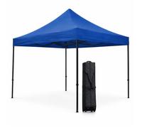 TERRE JARDIN Tonnelle Pliante Pro - Barnum Jardin, Réception, Marché | Barnum professionnel 3 x 3 m couvrant 9 m², structure acier peint époxy, toile polyester 250 g/m² étanche et anti-UV 30+