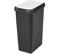 Tontarelli Poubelle de tri Touch&Lift 45 litres verre papier plastique – Blanc