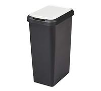 Poubelle de tri verre papier plastique 45 litres - Blanc