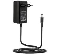 Tonton Alimentation de Caméra de Surveillance DC 12V 2A, Transformateur Chargeur CCTV 5,5 mm x 2,1 mm avec Prise EU et Câble de 1,2 mètre (Noir)