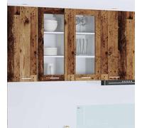 Tonture Armoire Suspendue en Bois Ancien 2 Portes 40 x 31 x 80 cm Meuble de Rangement Moderne pour Cuisine et Salon avec Grande capacité et Design Durable