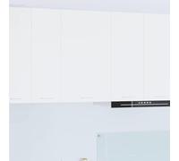 Tonture Armoire suspendue en bois blanc 50 x 31 x 80 cm avec beaucoup d'espace de rangement, armoire de cuisine moderne pour cuisine et salle à manger, rangement pratique, organisateur pour vaisselle
