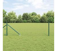 Tonture Clôture Euro en acier PVC 25 x 0,4 m avec pointes, panneau rigide pour jardin terrasse mur séparation treillis occultant, design moderne, résistant aux intempéries