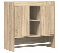 Tonture Étagère Murale en Bois d'Ingénierie Chêne Sonoma 80 x 36 x 80 cm Support de Rangement Suspendu pour Salon Chambre Cuisine Bureau Décoration Fonctionnelle